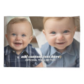 Housse D'oreillers 2 Photo Collage avec script de rebond tendance - b (Dos)