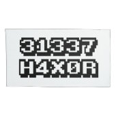 HOUSSE D'OREILLERS 31337 H4X0R (Dos-Droit)