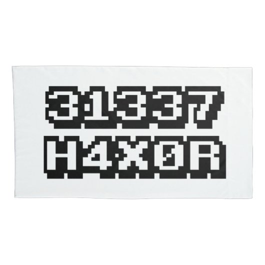 HOUSSE D'OREILLERS 31337 H4X0R (Dos-Droit)