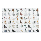 Housse D'oreillers 36 races de pigeons (Dos)