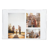 Housse D'oreillers 3 Collage photo Modèle personnalisé (Dos)