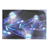 Housse D'oreillers 3D Jungle fractale bleue (Dos)