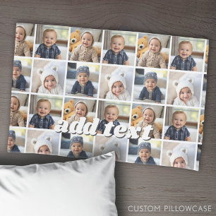 Housse D'oreillers 4 Collage photo dupliqué sur tout le site peut mod