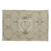 Housse D'oreillers 50e anniversaire du Mariage Diamond Heart Butterfl (Dos)