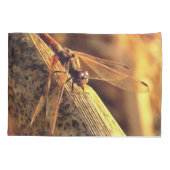 Housse D'oreillers 534424932Elegant Red Darter Dragonfly Insect Art (Dos-gauche)
