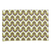 Housse D'oreillers 70s Bold Modern Retro Ogee Motif in Greens (devant-Droit)