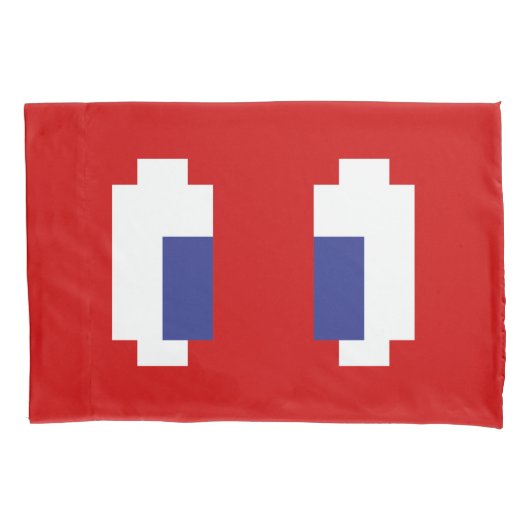 Housse D'oreillers 8 bits Pixel Manga Eyes (devant-gauche)