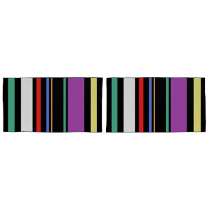 Housse D'oreillers 90s Inspiré Multi Color Black Bold Gratuit Grande