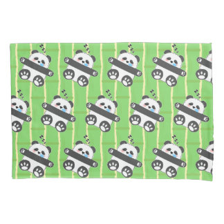 Housse D'oreillers A Cute Baby Panda Sleeping Peacefully