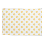Housse D'oreillers à petits pois jaunes (Dos)