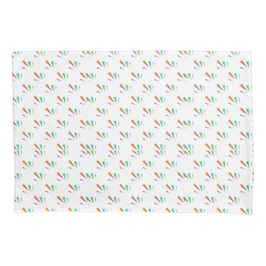 Housse D'oreillers A pillowcase with a repeating pattern (devant)