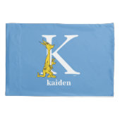 Housse D'oreillers ABC du Dr Seuss : Lettre K - Blanc| Ajouter votre (Dos)