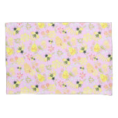 Housse D'oreillers Abeille de miel rose (devant)