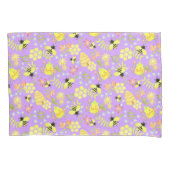 Housse D'oreillers Abeille de miel violet (devant)