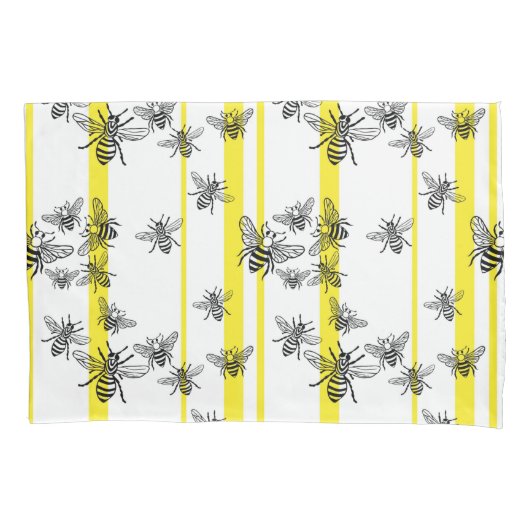 Housse D'oreillers Abeilles de miel ! Coque coussin (devant)