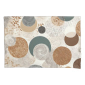 Housse D'oreillers Abstract Geometric Circle Pattern Neutral Boho 384 (devant)