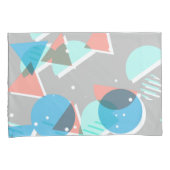 Housse D'oreillers Abstrait Bauhaus demi-cercles Mod Pop Art Motif (devant-Droit)