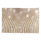 Housse D'oreillers Abstrait Brown, Waves Stars Arrière - plan. (Dos)