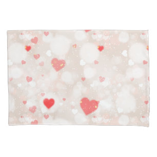 Housse D'oreillers Abstrait Coeurs colorés Motif Coussin Coque