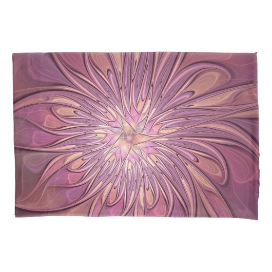 Housse D'oreillers Abstrait Floral Fractal Art Berry couleurs (devant)