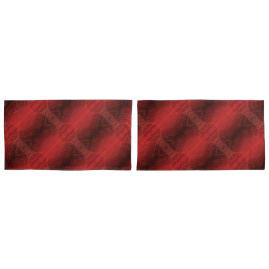 Housse D'oreillers Acceptation | Médaillons de méditation rouge (devant-Set)