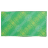 Housse D'oreillers Acceptation | Médaillons de saumons jaunes bleus (devant-gauche)