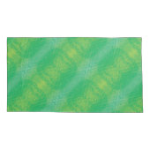 Housse D'oreillers Acceptation | Médaillons de saumons jaunes bleus (Dos-gauche)