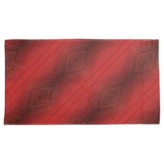 Housse D'oreillers Acceptation | Motif de Boho Eclectique Rouge (devant-Droit)