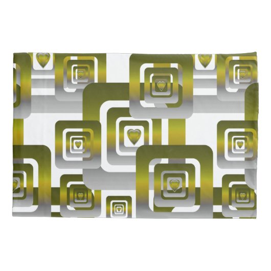 Housse D'oreillers Activate My Heart Pattern Silver (Dos)