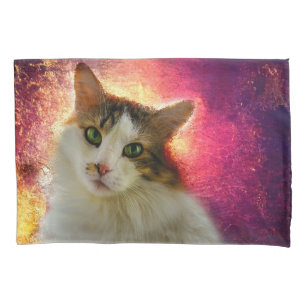 Housse D'oreillers Adorable Cute Calico Chat