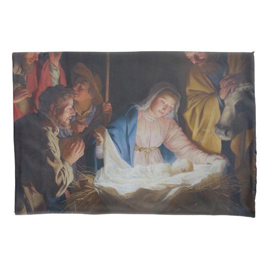 Housse D'oreillers Adoration des bergers - Honthorst - Noël (devant)