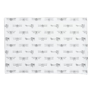 Housse D'oreillers Aéronefs Vintages - COULEUR SUR MESURE