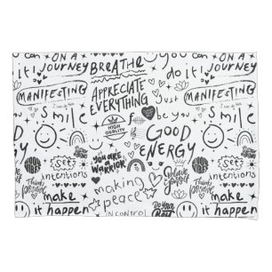 HOUSSE D'OREILLERS AFFIRMATIONS COUSSIN COQUE