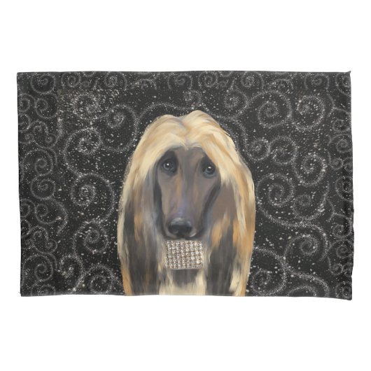 HOUSSE D'OREILLERS AFGHAN HOUND  (devant)