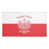 Housse D'oreillers Aigle blanc texan polonais (Dos)