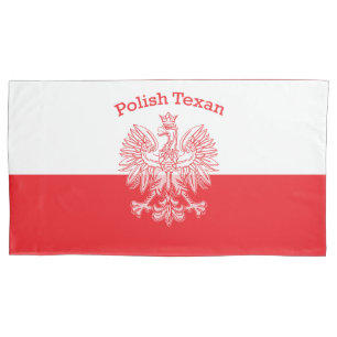 Housse D'oreillers Aigle blanc texan polonais