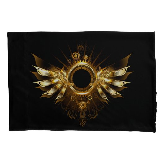 Housse D'oreillers Ailes de Steampunk (devant-gauche)