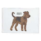 Housse D'oreillers Airedale terrier dog cartoon (Dos)
