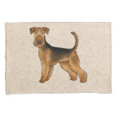 Housse D'oreillers Airedale Terrier mignon Caricature Chien Bingley T (devant-Droit)