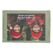 Housse D'oreillers Ajouter 2 photos - Collage simple (Dos)