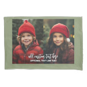 Housse D'oreillers Ajouter 2 photos - Collage simple (devant)