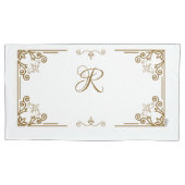 Housse D'oreillers "Albâtre" Monogramme Art Nouveau (devant-gauche)