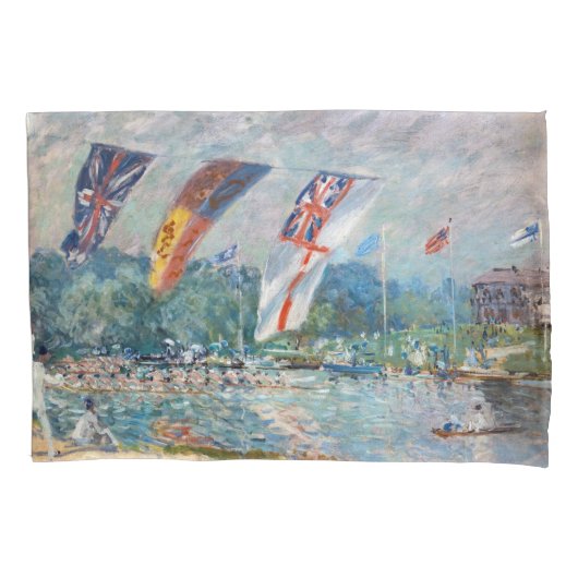 Housse D'oreillers Alfred Sisley - Regatta à Molesey (devant)