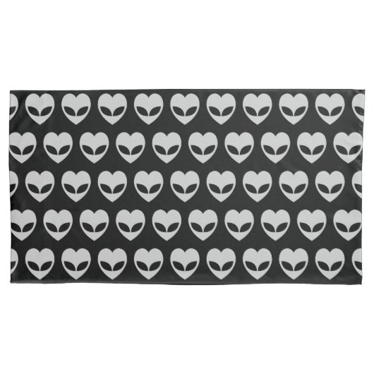 Housse D'oreillers Alien Love Heart Coussin Coque (devant-gauche)