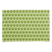 Housse D'oreillers Alien vert mignon en tête de Motif (devant-Droit)