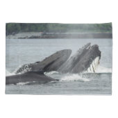 Housse D'oreillers Alimentation des baleines à bosse (Dos-gauche)