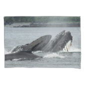 Housse D'oreillers Alimentation des baleines à bosse (devant-gauche)