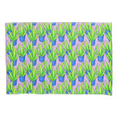 Housse D'oreillers Aloe Vera Motif Plante Monogrammé (devant-gauche)