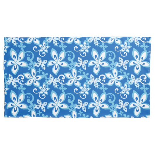 Housse D'oreillers ALOHA HAWAII (BLEU x 2) (devant-gauche)