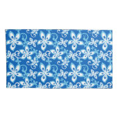 Housse D'oreillers ALOHA HAWAII (BLEU x 2) (Dos-Droit)